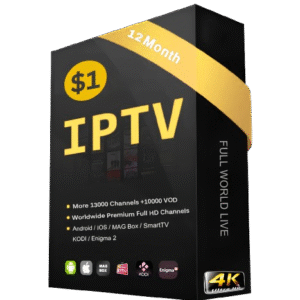 12 Months One Dollar IPTV 2 Connections